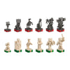 Minecraft Overworld Heroes vs Hostile Mobs Chess Set