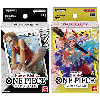 One Piece Card Game ST-08 & ST-09 Starter Deck Bundle
