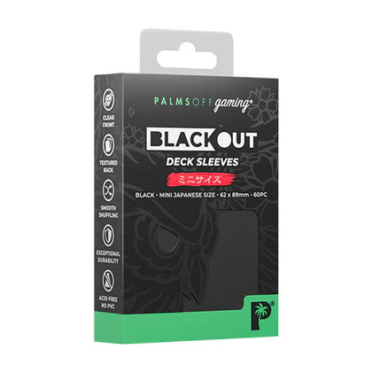 Deck Protector Palms Off Gaming Blackout Japanese 100ct Black