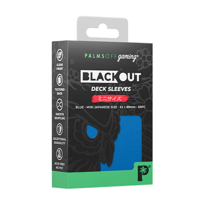 Deck Protector Palms Off Gaming Blackout Japanese 100ct Blue