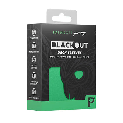 Deck Protector Palms Off Gaming Blackout Standard 100ct Jade