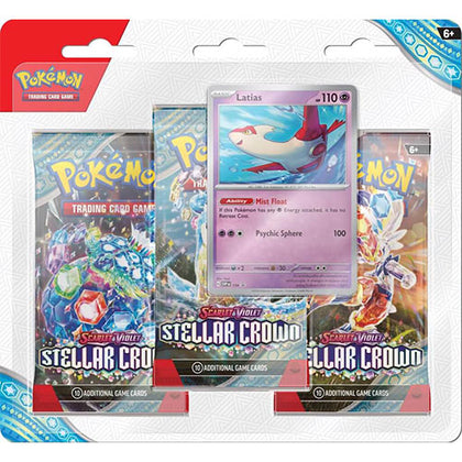 Pokemon TCG Scarlet & Violet Stellar Crown Latias Triple Booster Blister