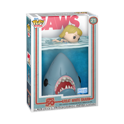 Jaws 50th Anniversary Great White Shark US Exclusive Pop! Cover