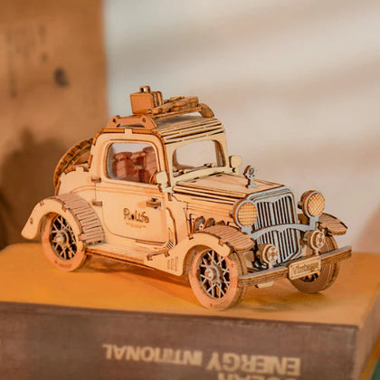 Robotime Classical 3D Wooden Vintage Car