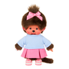 Monchhichi Girl in Skirt & Sneakers Plush Doll
