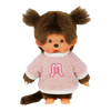 Monchhichi Girl in Fluffy Sweater Plush Doll