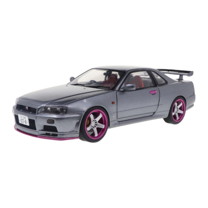 Solido 1999 Nissan Skyline GT-R R34 Grey 1:18 Scale Diecast Vehicle