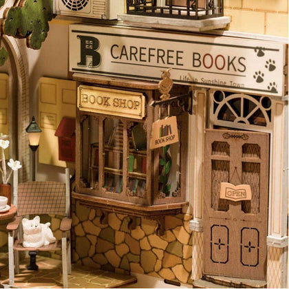Robotime DIY Bookends Sunshine Town