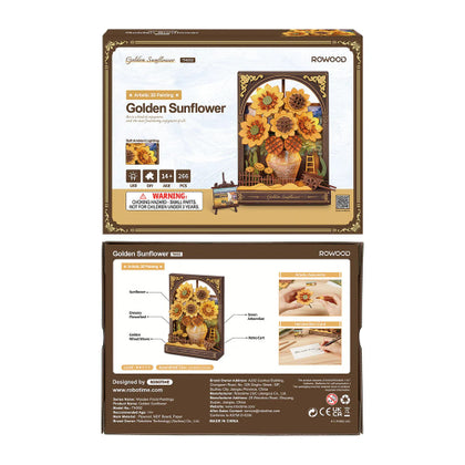 Robotime 3D Wooden Bloom TH002 Golden Sunflower