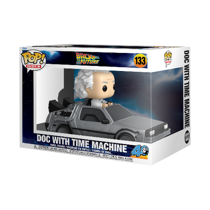 Back to the Future Doc with Time Machine Pop! Ride