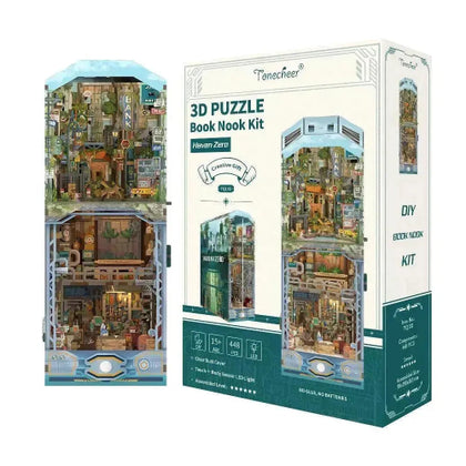 Tonecheer 3D Puzzle Book Nook Kit Haven Zero