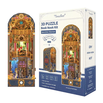 Tonecheer 3D Puzzle Book Nook Kit Spacetime Museum