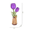 Robotime 3D Wooden Bloom TW083 Purple Tulip