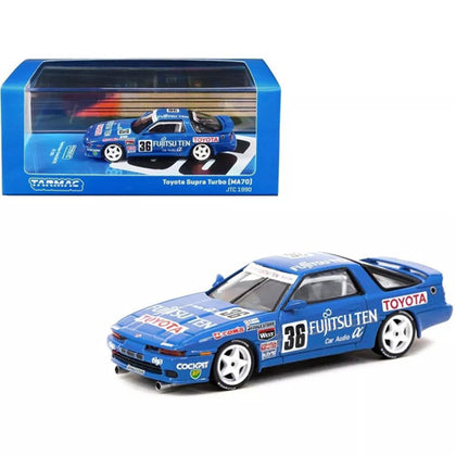 TW Toyota Supra Turbo MA70 JTC 1990 M Sekiya/ H Ogawa 1:64 Scale Diecast Vehicle