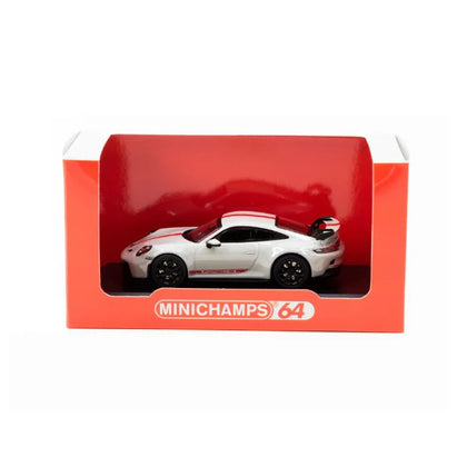 TW Porsche 911 GT3 Minichamps Crayon White 1:64 Scale Diecast Vehicle