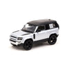 TW Land Rover Defender 90 Metallic Silver 1:64 Scale Diecast Vehicle