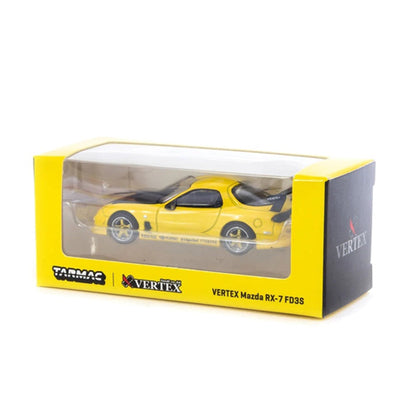 TW VERTEX Mazda RX-7 FD3S Metallic Yellow 1:64 Scale Diecast Vehicle