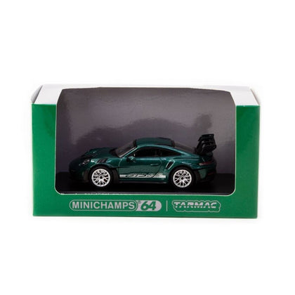 TW Porsche 911 (992) GT3 RS Porsche Racing Metallic Green 1:64 Scale Diecast Vehicle