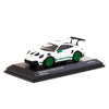 TW Porsche 911 (992) GT3 RS White/Green 1:64 Scale Diecast Vehicle
