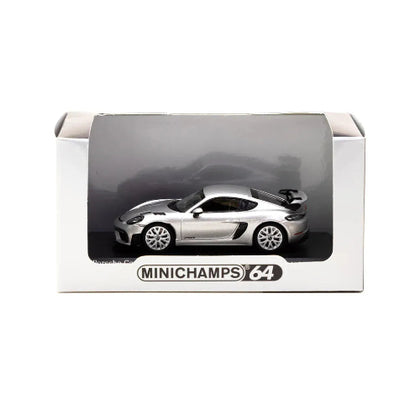 TW Porsche Cayman GT4 RS Metallic Silver 1:64 Scale Diecast Vehicle