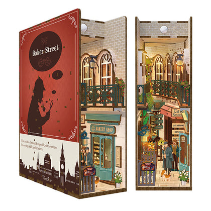 Tonecheer 3D Puzzle Book Nook Kit Baker Street