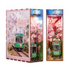 Tonecheer 3D Puzzle Book Nook Kit Sakura's Travel
