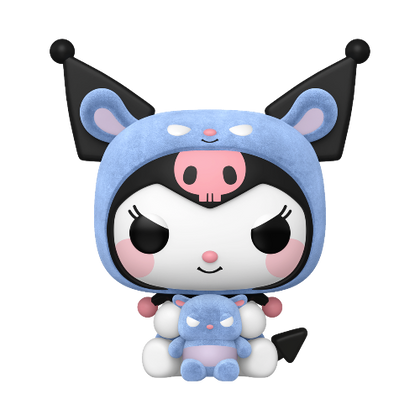 Hello Kitty Kuromi as Baku Flocked Pop! Vinyl