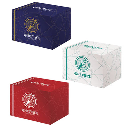 Deck Box One Piece Standard Clear Blue, Red & White Bundle (3 Deck Boxes in Total)