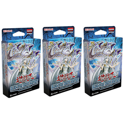 YuGiOh Blue-Eyes White Destiny Structure Deck Bundle (3 Decks in Total)