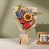 Rowood DIY 3D Wooden Bloom Flower Bouquet