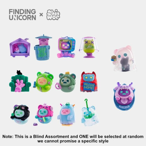 [FINDING UNICORN] ShinWoo Ghost Bear Series Mini Figure Blind Box [1 Unit]