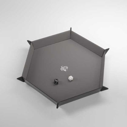 Gamegenic Magnetic Hexagonal XL Dice Tray Grey