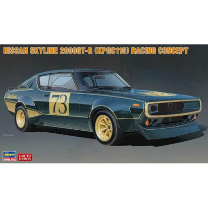 Hasegawa Nissan Skyline 2000 GT-R KPGC110 Racing Concept 1:24 Scale Plastic Model Kit