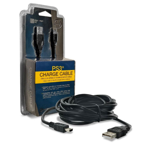 Hyperkin PS3/PSP/PC Mini USB Charge Cable 10 FT