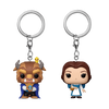 Beauty and the Beast Belle and Beast Exclusive Pop! Keychain 2 Pack