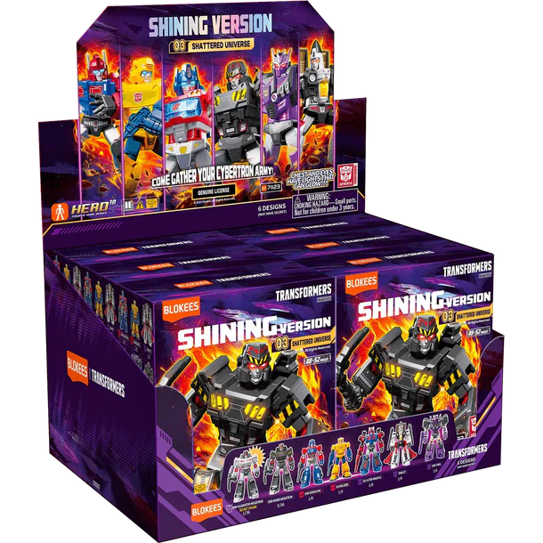Blokees Transformers SV03 Shattered Universe SEALED Display (6 Figures)