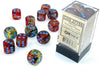 Chessex Nebula Primary Blue Luminary 16mm 12 D6 Dice Block Set