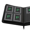 Binder Palms Off Gaming TOP LOADER Zip Binder 4 Pocket Black