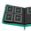 Binder Palms Off Gaming TOP LOADER Zip Binder 4 Pocket Turquoise
