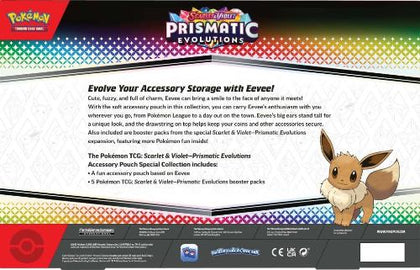 Pokemon TCG Scarlet & Violet Prismatic Evolutions Accessory Pouch