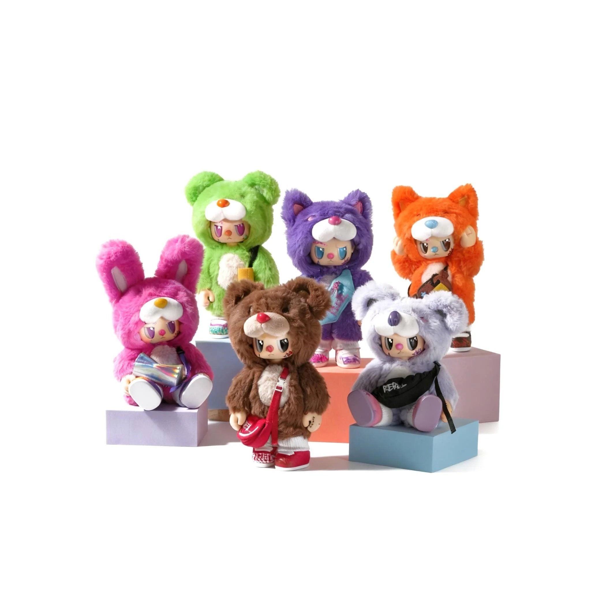 POP CUPPO Rebel Bear Moveable Bag Series Mystery Plush Blind Box [1 Unit]