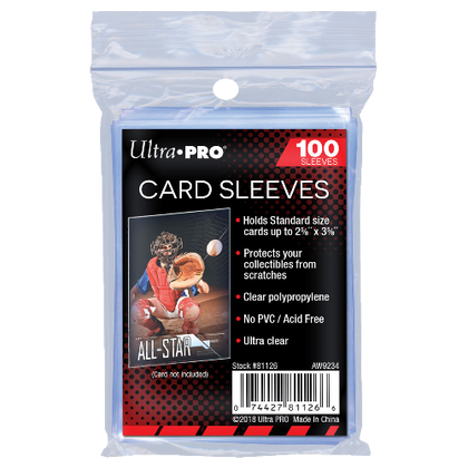 Deck Protector Ultra Pro 2-1/2 inch X 3-1/2 inch Soft 100ct Clear Penny Sleeves