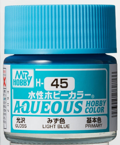 Mr Hobby Aqueous Color Paint H-045 Primary Gloss Light Blue