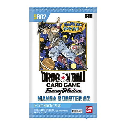 Dragon Ball Super SB02 -Fusion World- Manga Booster SEALED Box [24 Boosters]