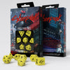 Q Workshop Cyberpunk Red Wet Work 7 Dice Set Yellow