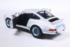 Solido 1973 Porsche 911 RSR White (Blue Carrera Stripes) 1:18 Scale Diecast Vehicle