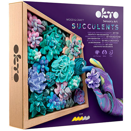 Okto Sensory Art Wood & Craft Kit Tenderness Succulents