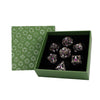 LPG Metal RPG 7 Dice Set Dragon Eye Royal Tarnished Gold/Purple