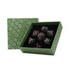 LPG Metal RPG 7 Dice Set Dragon Rage Infernal Black/Red
