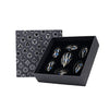 LPG Metal RPG 7 Dice Set Elliptic Hollow Azure Blue